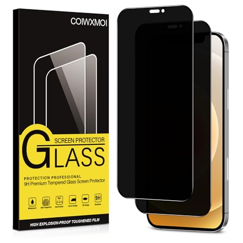 Coiwxmoi Sichtschutz für iPhone 12/iPhone 12 Pro Anti-Spähen Panzer Schutz Glas Privatsphäre Schutzfolie 9H Härte Kratzfest Bläschenfrei HD Anti Spy Gehärtetes Panzerfolie Blickschutzfolie,2 Stück Coiwxmoi Sichtschutz für iPhone 12/iPhone 12 Pro Anti-Spähen Panzer Schutz Glas Privatsphäre Schutzfolie 9H Härte Kratzfest Bläschenfrei HD Anti Spy Gehärtetes Panzerfolie Blickschutzfolie,2 Stück von Coiwxmoi