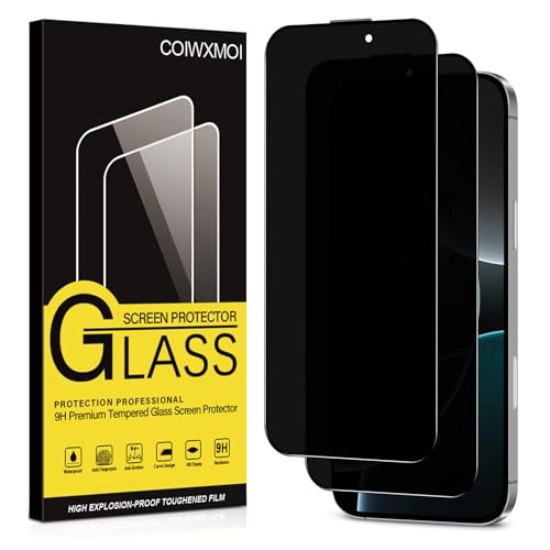 Coiwxmoi Sichtschutz für iPhone 16 Pro Max Anti-Spähen Panzer Schutz Glas Privatsphäre Schutzfolie 9H Härte Kratzfest Bläschenfrei HD Anti Spy Gehärtetes Panzerfolie Blickschutzfolie,2 Stück Coiwxmoi Sichtschutz für iPhone 16 Pro Max Anti-Spähen Panzer Schutz Glas Privatsphäre Schutzfolie 9H Härte Kratzfest Bläschenfrei HD Anti Spy Gehärtetes Panzerfolie Blickschutzfolie,2 Stück von Coiwxmoi