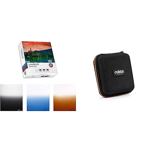 Cokin WP-H300-06 Landscape Kit Creative Filter System P-Serie grau & WP2R3068 Filtertasche für 5 Filter P-Serie schwarz von Cokin