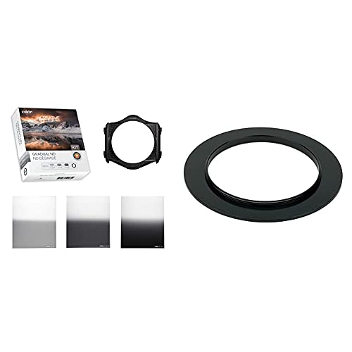 Cokin WP-H3H0-25 Gradual ND Kit Creative Filter System P-Serie grau & Cokin P477 Adapterring Größe P 77mm von Cokin