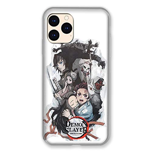 Cokitec Manga Demon Slayer Schutzhülle für iPhone 12, Weiß von Cokitec