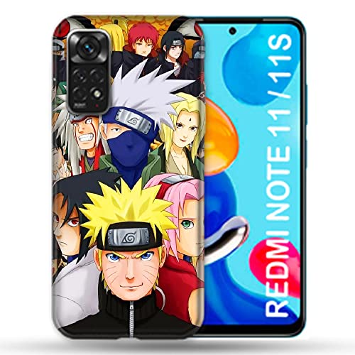 Cokitec Manga Naruto Team Hülle für Xiaomi Redmi Note 11 / 11S von Cokitec