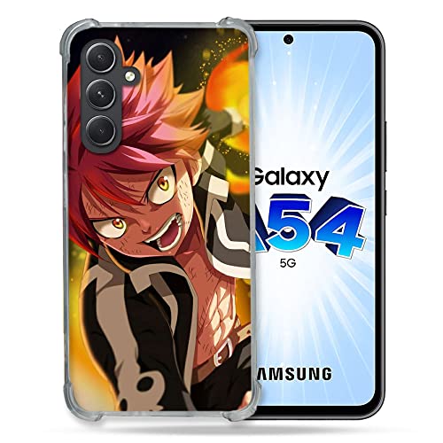 Cokitec Schutzhülle aus Hartglas für Samsung Galaxy A54 5G Manga Fairy Tail Natsu von Cokitec