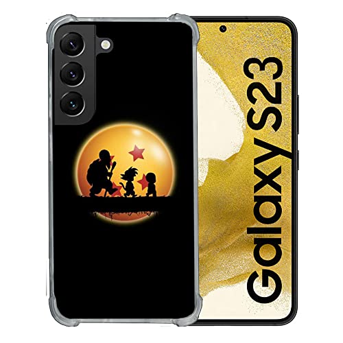 Cokitec Schutzhülle aus Hartglas für Samsung Galaxy S23 Manga Dragon Ball Vintage von Cokitec