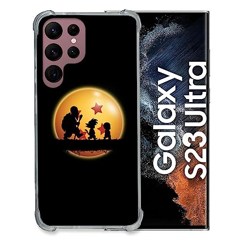 Cokitec Schutzhülle aus Hartglas für Samsung Galaxy S23 Ultra Manga Dragon Ball Vintage von Cokitec