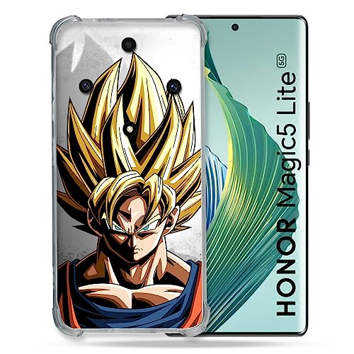 Cokitec Schutzhülle für Honor Magic 5 Lite Manga Dragon Ball Sangoku Portrait von Cokitec