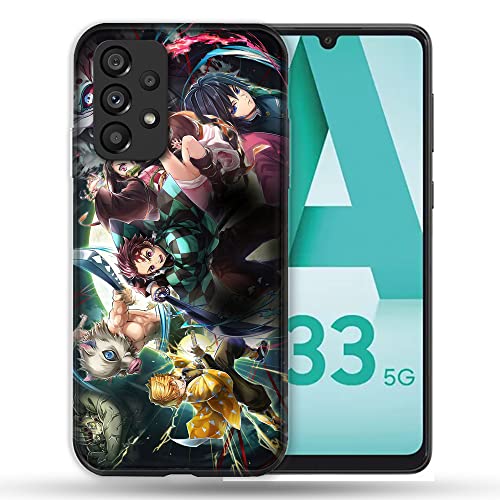 Cokitec Schutzhülle für Samsung Galaxy A33 5G Manga Demon Slayer Groupe von Cokitec