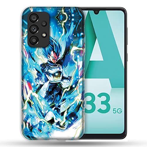 Cokitec Schutzhülle für Samsung Galaxy A33 5G Manga Dragon Ball Vegeta Blau von Cokitec