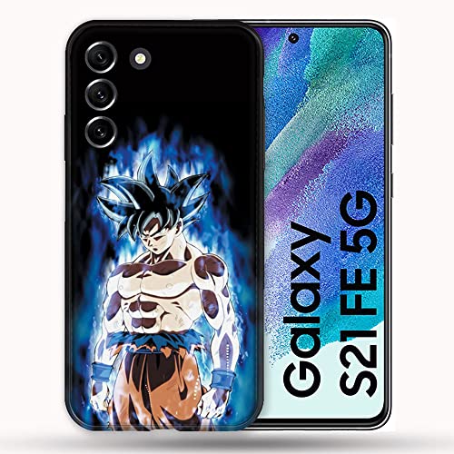 Cokitec Schutzhülle für Samsung Galaxy S21 FE / S21FE Manga Dragon Ball Sangoku Schwarz von Cokitec