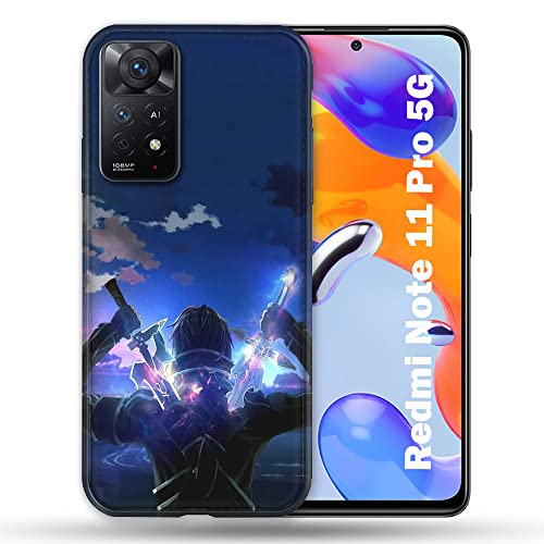 Cokitec Schutzhülle für Xiaomi Redmi Note 11 Pro / 11 Pro 5G Manga SAO Sword Art Online Epee von Cokitec