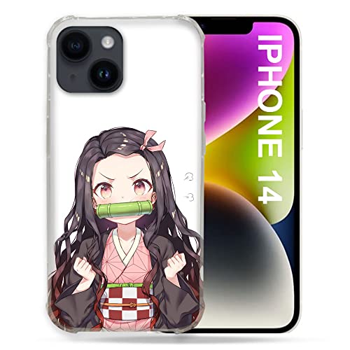 Cokitec Schutzhülle für iPhone 14 (6.1), Manga Demon Slayer Nezuko von Cokitec