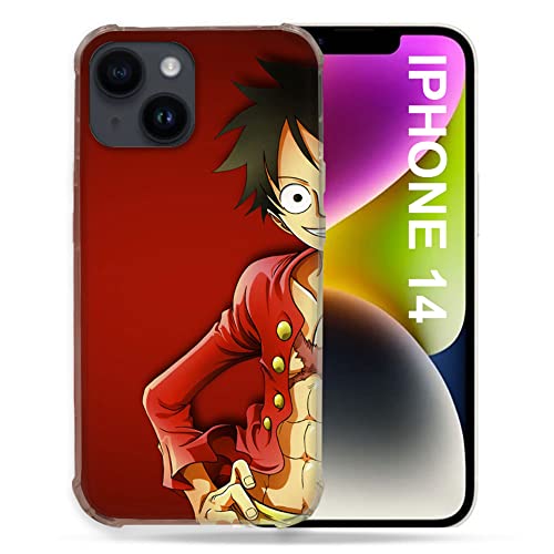 Cokitec Schutzhülle für iPhone 14 (6.1 Zoll), Motiv: Manga One Piece Luffy von Cokitec