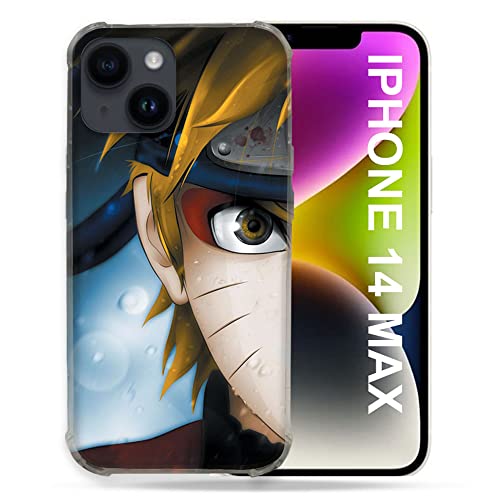 Cokitec Schutzhülle für iPhone 14 Plus (6,7 Zoll), Manga Naruto, Weiß von Cokitec