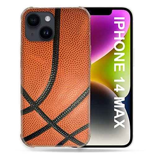 Cokitec Schutzhülle für iPhone 14 Plus (6,7 Zoll), Sportball, Basketball von Cokitec