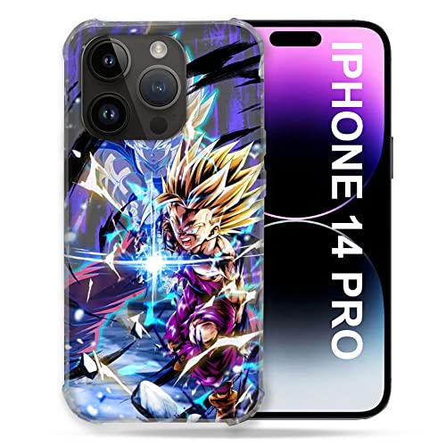 Cokitec Schutzhülle für iPhone 14 Pro (6.1), Manga Dragon Ball Sangohan Duo von Cokitec