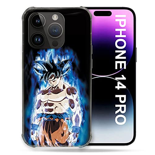 Cokitec Schutzhülle für iPhone 14 Pro (6.1), Manga Dragon Ball Sangoku, Schwarz von Cokitec