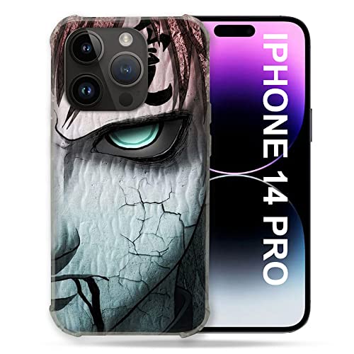 Cokitec Schutzhülle für iPhone 14 Pro (6.1), Manga Naruto Gaara von Cokitec