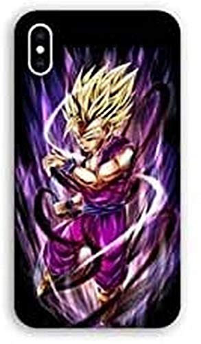 Cokitec Schutzhülle für iPhone X/XS, Manga, Dragon Ball, Sangohan, Violett von Cokitec