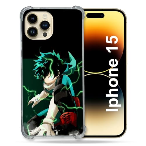 Cokitec Schutzhülle kompatibel mit MagSafe für iPhone 15 (6.1) Manga My Hero Academia Deku von Cokitec