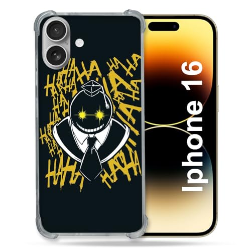 Cokitec Verstärkte Schutzhülle für Apple iPhone 16, Manga Assassination Classroom Kuro, Schwarz Cokitec Verstärkte Schutzhülle für Apple iPhone 16, Manga Assassination Classroom Kuro, Schwarz von Cokitec