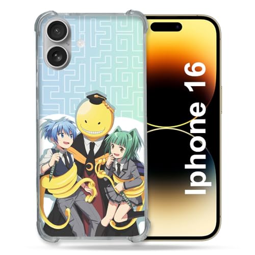 Cokitec Verstärkte Schutzhülle für Apple iPhone 16 Plus Manga Assassination Classroom Kuro Trio Cokitec Verstärkte Schutzhülle für Apple iPhone 16 Plus Manga Assassination Classroom Kuro Trio von Cokitec