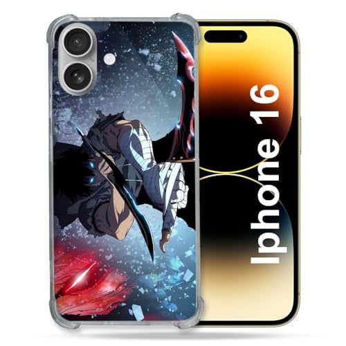 Cokitec Verstärkte Schutzhülle für Apple iPhone 16 Plus Manga Solo Leveling Sung Schwert Cokitec Verstärkte Schutzhülle für Apple iPhone 16 Plus Manga Solo Leveling Sung Schwert von Cokitec