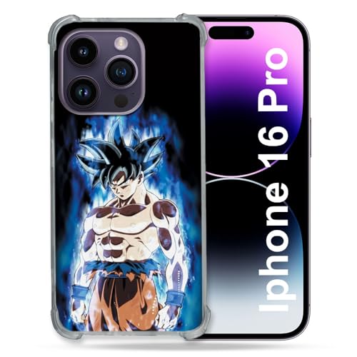 Cokitec Verstärkte Schutzhülle für Apple iPhone 16 Pro Manga Dragon Ball Sangoku Schwarz Cokitec Verstärkte Schutzhülle für Apple iPhone 16 Pro Manga Dragon Ball Sangoku Schwarz von Cokitec