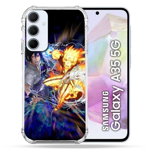 Cokitec Verstärkte Schutzhülle für Samsung Galaxy A35 5G Manga Naruto VS von Cokitec