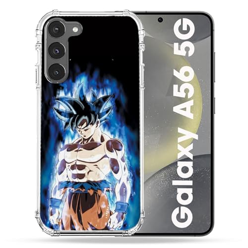 Cokitec Verstärkte Schutzhülle für Samsung Galaxy A56 5G Manga Dragon Ball Sangoku Schwarz von Cokitec