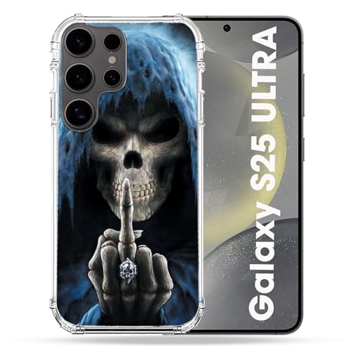 Cokitec Verstärkte Schutzhülle für Samsung Galaxy S25 Ultra, Motiv: Totenkopf Cokitec Verstärkte Schutzhülle für Samsung Galaxy S25 Ultra, Motiv: Totenkopf von Cokitec