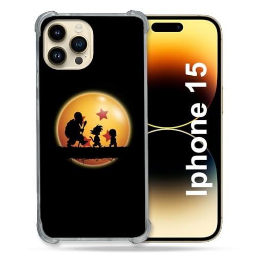 Cokitec Verstärkte Schutzhülle für iPhone 15 (6.1) Manga Dragon Ball Vintage von Cokitec