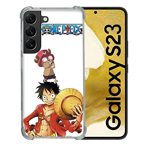 Schutzhülle aus Hartglas für Samsung Galaxy S23, Manga One Piece Chopper von Cokitec