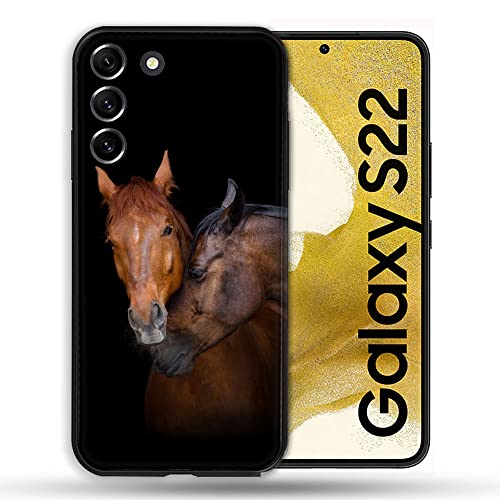 Schutzhülle für Samsung Galaxy S22, Motiv: Pferd, Braun Schutzhülle für Samsung Galaxy S22, Motiv: Pferd, Braun von Cokitec