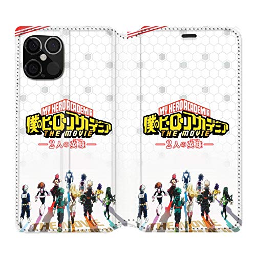 Schutzhülle für iPhone 12/12 Pro Manga My Hero Academia, Leder, Weiß von Cokitec