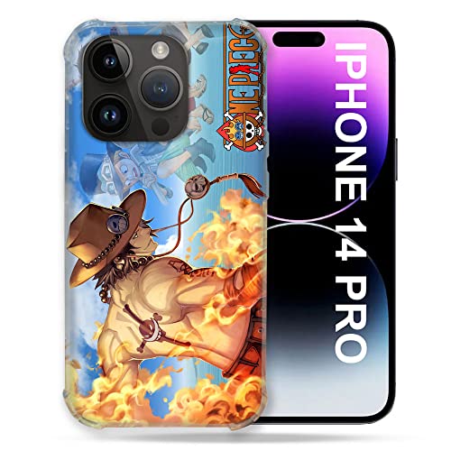 Schutzhülle für iPhone 14 Pro (6.1) Manga One Piece Ace Color von Cokitec