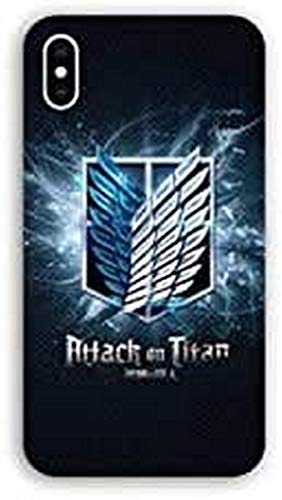 Schutzhülle für iPhone X/XS Manga Attack Titan, Schwarz von Cokitec