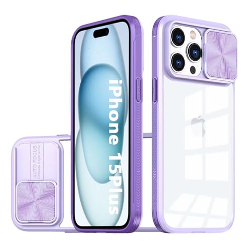 Colala Hülle Kompatibel mit iPhone 15 Plus,Kamera Schutz Handyhülle Anti-Rutsch Stoßfest Kratzfest Schutzhülle Weich TPU Silikon und Hard PC Hybrid Transparent Case,Violett Colala Hülle Kompatibel mit iPhone 15 Plus,Kamera Schutz Handyhülle Anti-Rutsch Stoßfest Kratzfest Schutzhülle Weich TPU Silikon und Hard PC Hybrid Transparent Case,Violett von Colala