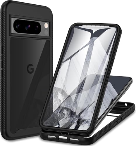 Colala Hülle für Google Pixel 9/Google Pixel 9 Pro mit Bildschirmschutz, 360 Grad Schutzhülle Full Body Schutz Stoßfest Kratzfest Staubschutz Panzerhülle Handyhülle,Schwarz Colala Hülle für Google Pixel 9/Google Pixel 9 Pro mit Bildschirmschutz, 360 Grad Schutzhülle Full Body Schutz Stoßfest Kratzfest Staubschutz Panzerhülle Handyhülle,Schwarz von Colala