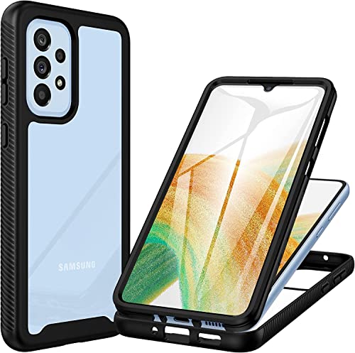 Colala Hülle für Samsung Galaxy A23 5G mit Bildschirmschutz, 360 Grad Schutzhülle Full Body Schutz Stoßfest Kratzfest Staubschutz Panzerhülle Handyhülle von Colala