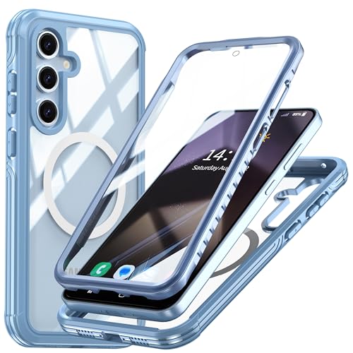 Colala Hülle für Samsung Galaxy S24 FE Magnetisch Handyhülle Eingebautem Panzerglas Displayschutz und Kameraschutz 360 Grad Schutzhülle Ganzkörper Stoßfest,Blau Colala Hülle für Samsung Galaxy S24 FE Magnetisch Handyhülle Eingebautem Panzerglas Displayschutz und Kameraschutz 360 Grad Schutzhülle Ganzkörper Stoßfest,Blau von Colala