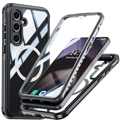 Colala Hülle für Samsung Galaxy S24 FE Magnetisch Handyhülle Eingebautem Panzerglas Displayschutz und Kameraschutz 360 Grad Schutzhülle Ganzkörper Stoßfest,Schwarz Colala Hülle für Samsung Galaxy S24 FE Magnetisch Handyhülle Eingebautem Panzerglas Displayschutz und Kameraschutz 360 Grad Schutzhülle Ganzkörper Stoßfest,Schwarz von Colala