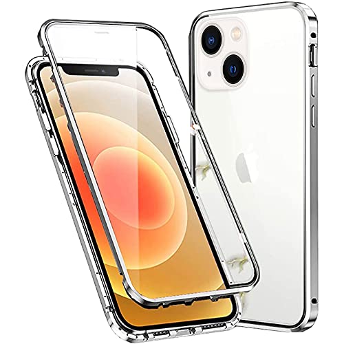 Colala Hülle für iPhone 15 Magnetische Adsorption Handyhülle Hartglas mit Vorderseite und Rückseite,Metallrahmen Case mit Eingebaut Magnet,Ultra Dünn 360 Grad Schutzhülle - Silber Colala Hülle für iPhone 15 Magnetische Adsorption Handyhülle Hartglas mit Vorderseite und Rückseite,Metallrahmen Case mit Eingebaut Magnet,Ultra Dünn 360 Grad Schutzhülle - Silber von Colala