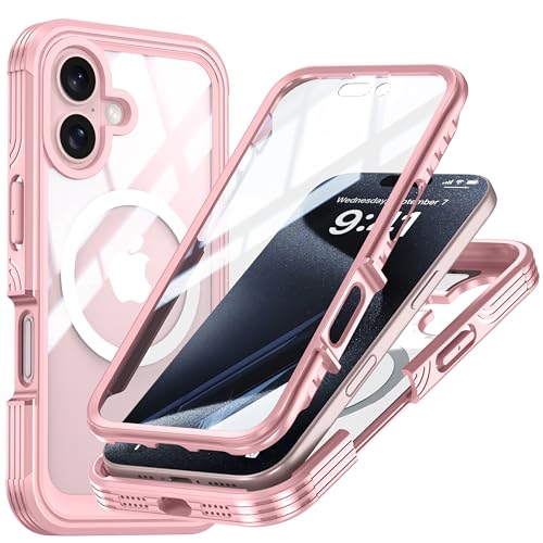 Colala Hülle für iPhone 16 Plus Magnetisch Handyhülle Eingebautem Panzerglas Displayschutz und Kameraschutz 360 Grad Schutzhülle Ganzkörper Stoßfest,Rosa Colala Hülle für iPhone 16 Plus Magnetisch Handyhülle Eingebautem Panzerglas Displayschutz und Kameraschutz 360 Grad Schutzhülle Ganzkörper Stoßfest,Rosa von Colala