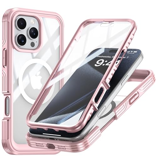Colala Hülle für iPhone 16 Pro Max Magnetisch Handyhülle Eingebautem Panzerglas Displayschutz und Kameraschutz 360 Grad Schutzhülle Ganzkörper Stoßfest,Rosa Colala Hülle für iPhone 16 Pro Max Magnetisch Handyhülle Eingebautem Panzerglas Displayschutz und Kameraschutz 360 Grad Schutzhülle Ganzkörper Stoßfest,Rosa von Colala