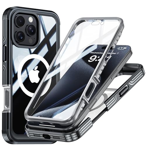 Colala Hülle für iPhone 16 Pro Max Magnetisch Handyhülle Eingebautem Panzerglas Displayschutz und Kameraschutz 360 Grad Schutzhülle Ganzkörper Stoßfest,Schwarz Colala Hülle für iPhone 16 Pro Max Magnetisch Handyhülle Eingebautem Panzerglas Displayschutz und Kameraschutz 360 Grad Schutzhülle Ganzkörper Stoßfest,Schwarz von Colala