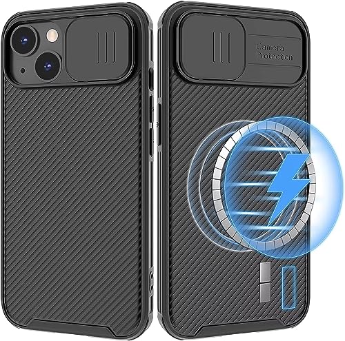 Colala Kamera Schutz Handyhülle für iPhone 15 - Hochwertige PC + TPU Hülle, rutschfest, stoßfest, Kratzfest, Kameraschutz mit Schieber Schutzhülle - Schwarz von Colala