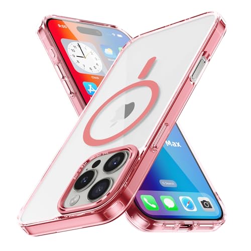 Colala Klare Magnetische Hülle für iPhone 16 Pro Schutzhülle kompatibel mit Kabelloses Laden Militärnorm Schutz Kratzfest Stoßfest Schlanke Transparente Handyhülle,Rosa Colala Klare Magnetische Hülle für iPhone 16 Pro Schutzhülle kompatibel mit Kabelloses Laden Militärnorm Schutz Kratzfest Stoßfest Schlanke Transparente Handyhülle,Rosa von Colala
