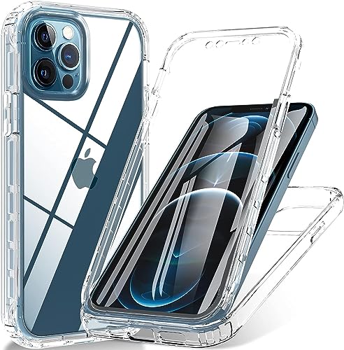 Colala Transparent Hülle für iPhone 15 Pro Max mit Bildschirmschutz, 360 Grad Schutzhülle Full Body Schutz Stoßfest Kratzfest Staubschutz Panzerhülle Handyhülle,Transparent Colala Transparent Hülle für iPhone 15 Pro Max mit Bildschirmschutz, 360 Grad Schutzhülle Full Body Schutz Stoßfest Kratzfest Staubschutz Panzerhülle Handyhülle,Transparent von Colala