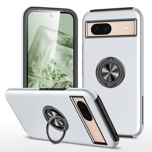 Hülle für Google Pixel 8a Militärschutz Hybrid Schutzhülle mit 360° Halter Ständer Stoßfest Handyhülle Schwerlast Mehrschichtig Anti-Kratzt Ganzkörper Cover Case,Weiß Hülle für Google Pixel 8a Militärschutz Hybrid Schutzhülle mit 360° Halter Ständer Stoßfest Handyhülle Schwerlast Mehrschichtig Anti-Kratzt Ganzkörper Cover Case,Weiß von Colala
