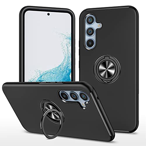 Hülle für Samsung Galaxy A35 Militärschutz Hybrid Schutzhülle mit 360° Halter Ständer Stoßfest Handyhülle Schwerlast Mehrschichtig Anti-Kratzt Ganzkörper Cover Case,Schwarz Hülle für Samsung Galaxy A35 Militärschutz Hybrid Schutzhülle mit 360° Halter Ständer Stoßfest Handyhülle Schwerlast Mehrschichtig Anti-Kratzt Ganzkörper Cover Case,Schwarz von Colala